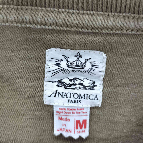 アナトミカ ANATOMICA ヘビーオンス ポケット Tシャツ メンズ JPN:M