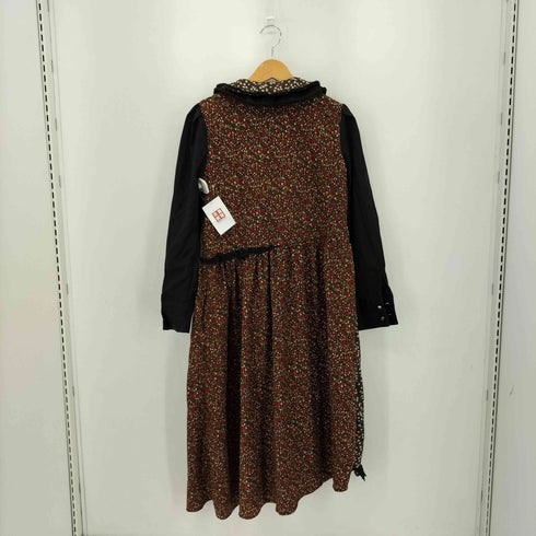 ロンダ LONDA フリルパッチワークデザイン ワンピース レディース S