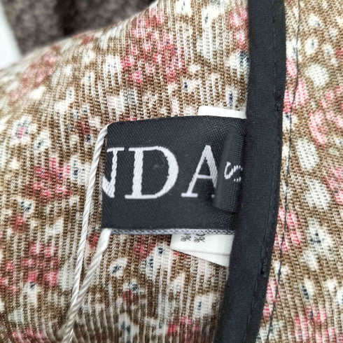 ロンダ LONDA フリルパッチワークデザイン ワンピース レディース S