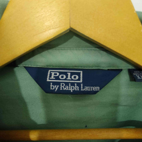 ポロバイラルフローレン Polo by RALPH LAUREN 90s ポニー刺繍 三角タグ コットン スウィングトップ ジャケット メンズ import:XXL