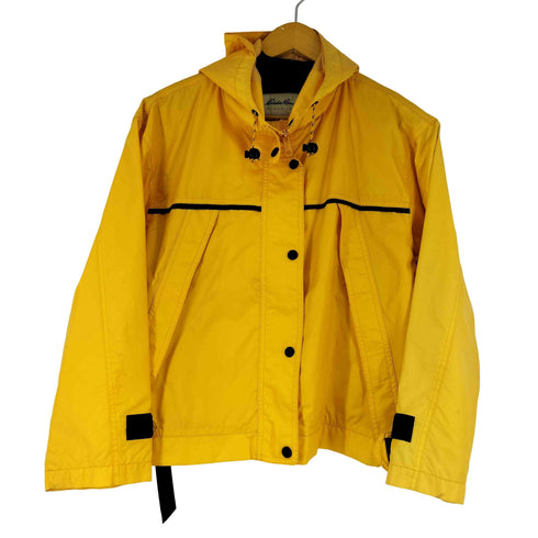 エディーバウアー Eddie Bauer 90S 白タグ ナイロンジップアップパーカー レディース import:S