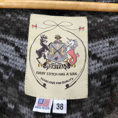 モニタリー MONITALY USA製シャギーメキシカンパーカ メンズ 38