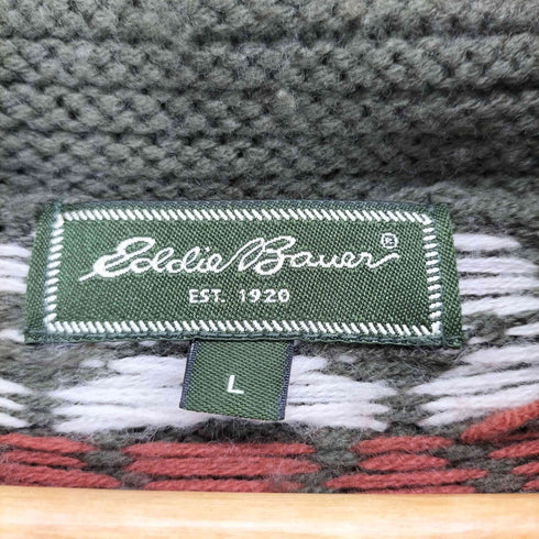 エディーバウアー Eddie Bauer スノーデザインドライバーズニット メンズ L