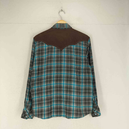 IVANHOE COLLECTION チェック切替ウエスタンシャツ メンズ M