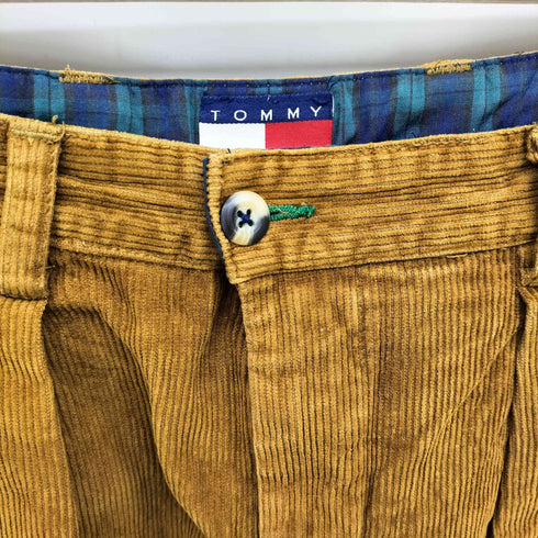 トミーヒルフィガー TOMMY HILFIGER ツータック コーデュロイストレートパンツ メンズ 31/35