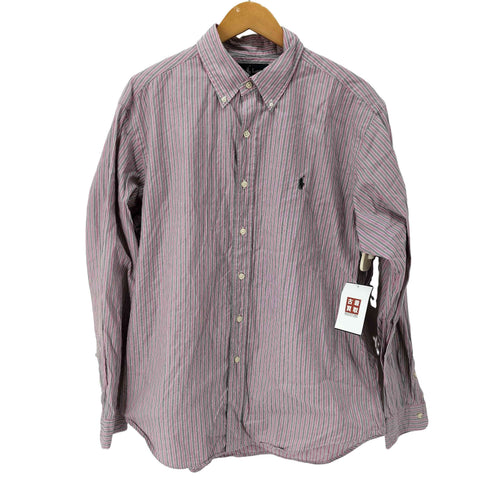 ラルフローレン RALPH LAUREN CLASSIC FIT ストライプボタンダウンシャツ メンズ L