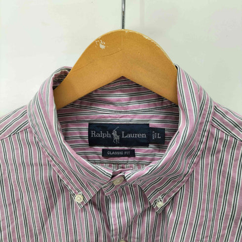 ラルフローレン RALPH LAUREN CLASSIC FIT ストライプボタンダウンシャツ メンズ L