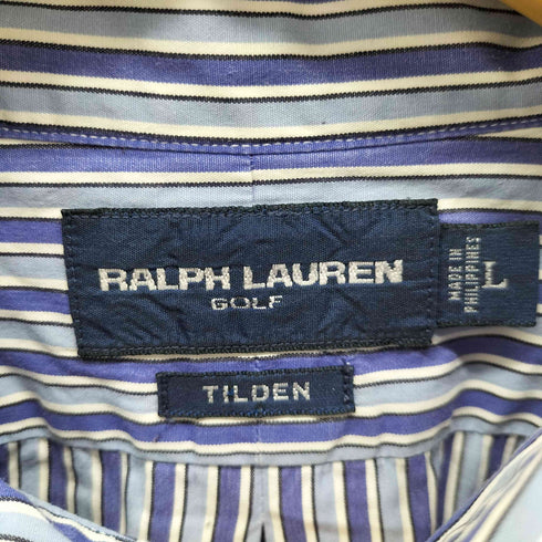 ポロゴルフラルフローレン POLO GOLF RALPH LAUREN TILDEN ストライプボタンダウンシャツ メンズ L