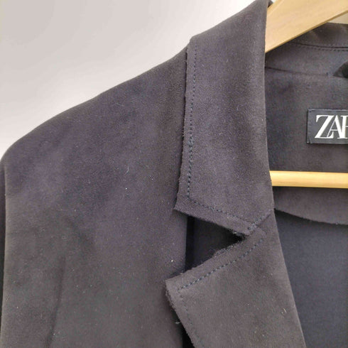 ザラ ZARA ロングコート フェイクスエード レディース import:S