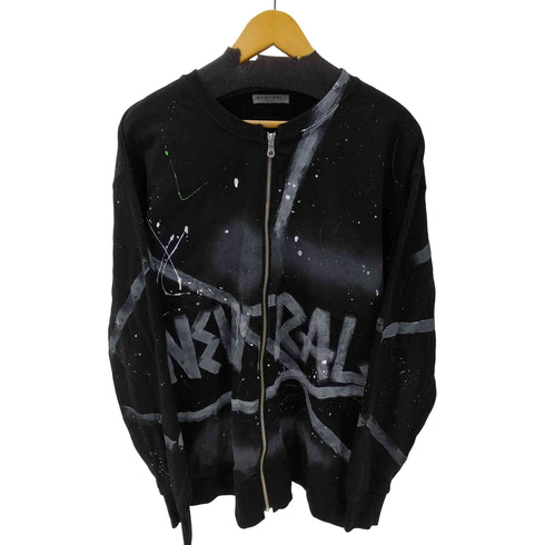 NEWTRAL TOKYO ペイント加工ジップアップスウェットブルゾン メンズ JPN:2
