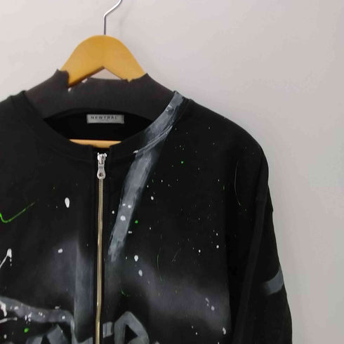 NEWTRAL TOKYO ペイント加工ジップアップスウェットブルゾン メンズ JPN:2