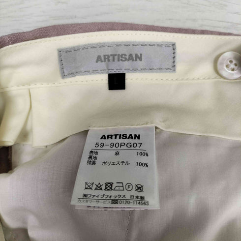 アルチザン ARTISAN リネン2タックスラックス メンズ JPN:L