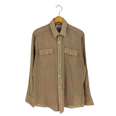 リーバイス Levis 70S 白タブ ガーゼ チェック レギュラーカラーシャツ メンズ import:L