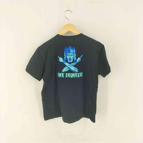パンクドランカーズ PUNK DRUNKERS マンガ キャラクタープリント Tシャツ メンズ JPN:M