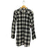 ディーゼル DIESEL 00S 裾 ロゴ ガーゼ ブロック チェック L/S ロング シャツ Y2K メンズ import:M