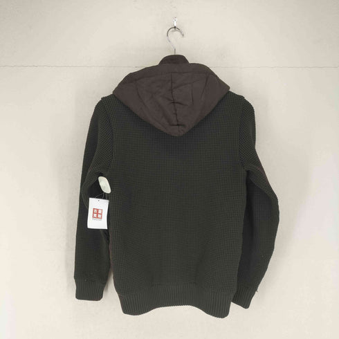 ミッシェルクラン MICHEL KLEIN フェイクスウェードニット切替フーデッドジップアップジャケット y2k メンズ JPN:48
