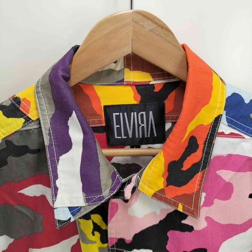 エルヴィラ ELVIRA マルチカラーカモ ミリタリージャケット メンズ