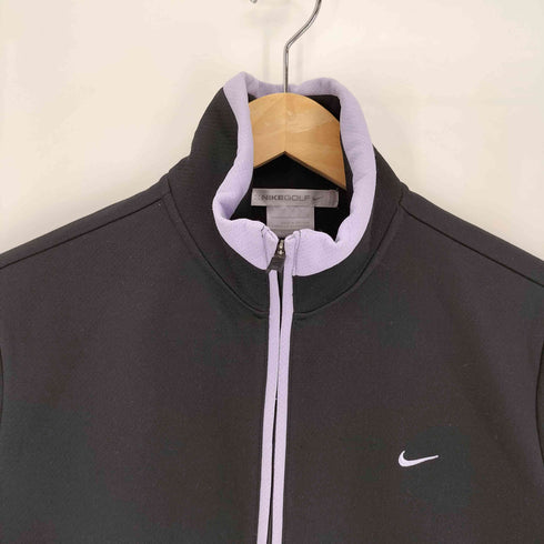 ナイキゴルフ NIKE GOLF ロゴ刺繍 スタンドネック ジップアップ ジャケット レディース JPN:L