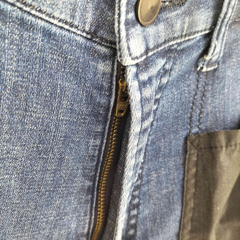 ナンガ NANGA H.A.K.U MOUNTAIN SUPPLY ハンズフリー ロークロッチ スキニー デニム メンズ JPN:M