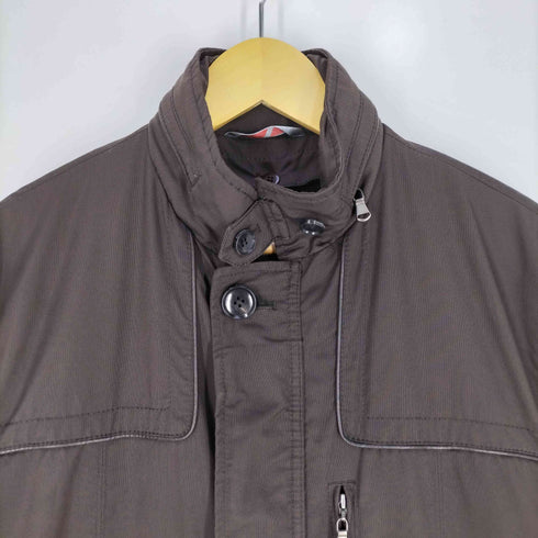 インターメッツォ INTERMEZZO ライナー付き 玉虫 ハーフコート メンズ LL