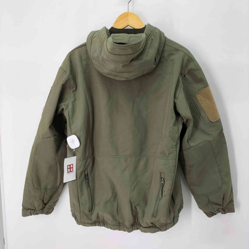 裏起毛 防撥水 フーデッド タクティカルジャケット ソフトシェル メンズ JPN:L
