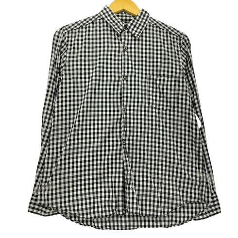 ブラックコムデギャルソン BLACK COMME des GARCONS AD2008 ギンガムチェック レギュラーカラー シャツ メンズ JPN:L