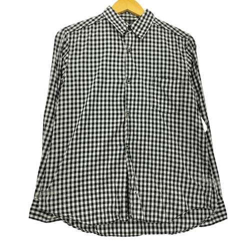 ブラックコムデギャルソン BLACK COMME des GARCONS AD2008 ギンガムチェック レギュラーカラー シャツ メンズ JPN:L