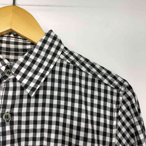 ブラックコムデギャルソン BLACK COMME des GARCONS AD2008 ギンガムチェック レギュラーカラー シャツ メンズ JPN:L