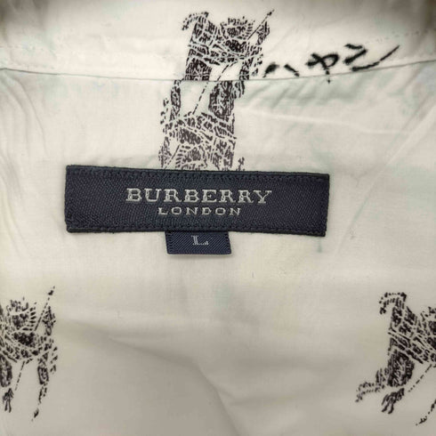 バーバリーロンドン BURBERRY LONDON ロゴマーク 総柄 シャツ メンズ JPN:L