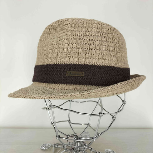 アクアスキュータム AQUASCUTUM コットン混 リネン ハット メンズ S-SS
