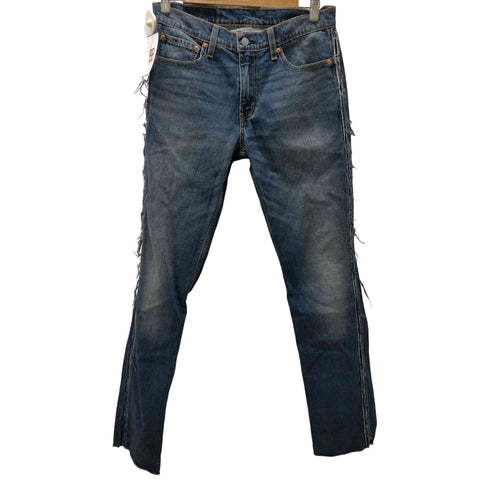 リーバイス Levis サイド ほつれ加工 裾カットオフ スリム ストレート デニム パンツ メンズ W31 L32