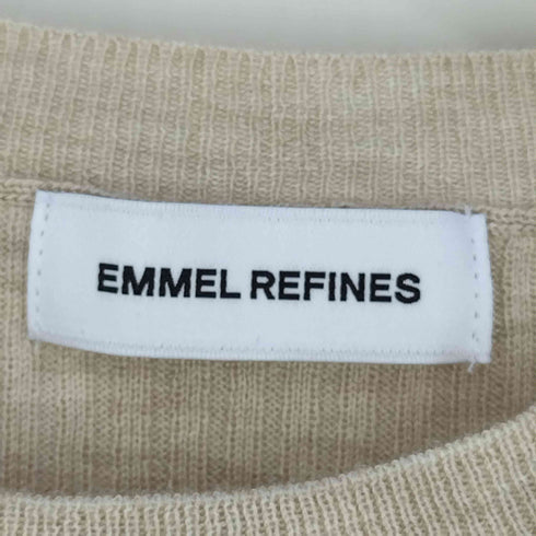 エメルリファインズ EMMEL REFINES アシメリボン 2WAY ニットプルオーバー レディース