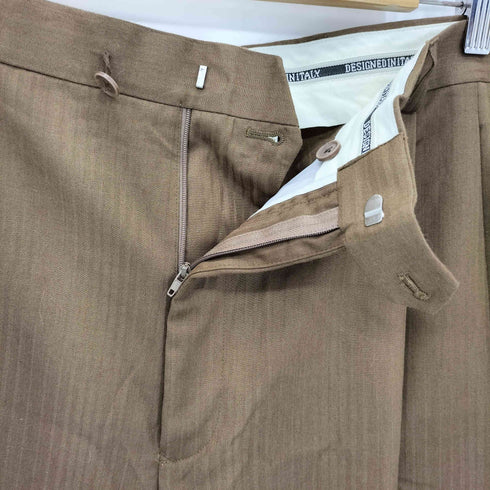 DESIGNED IN ITALY 2タック ストライプ ワイドパンツ メンズ 40L