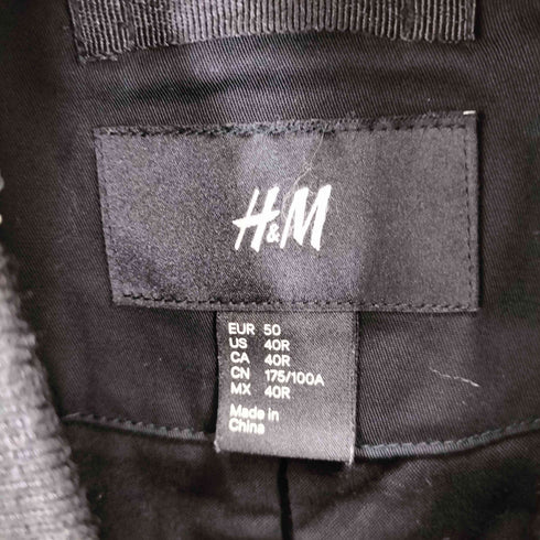 エイチアンドエム H&M コットン ジップアップブルゾン メンズ 40