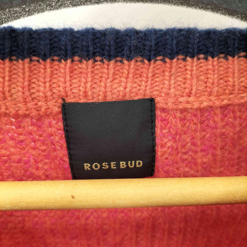 ローズバッド ROSE BUD クロップド ブロッキング ニット レディース