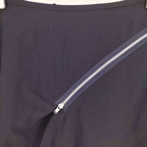 トリココムデギャルソン tricot COMME des GARCONS AD1999 00SS アシメ 変形 ジップ ウールギャバ フレアスカート レディース JPN:S