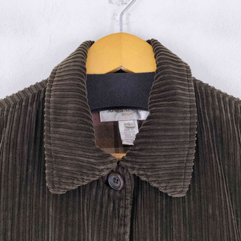 ジョーンズニューヨーク JONES NEW YORK 90-00s 裏地チェック コーデュロイ カバーオール メンズ import:S