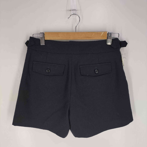 バーバリーブルーレーベル BURBERRY BLUE LABEL サイドバックル タックウールショーツ レディース EUR:38