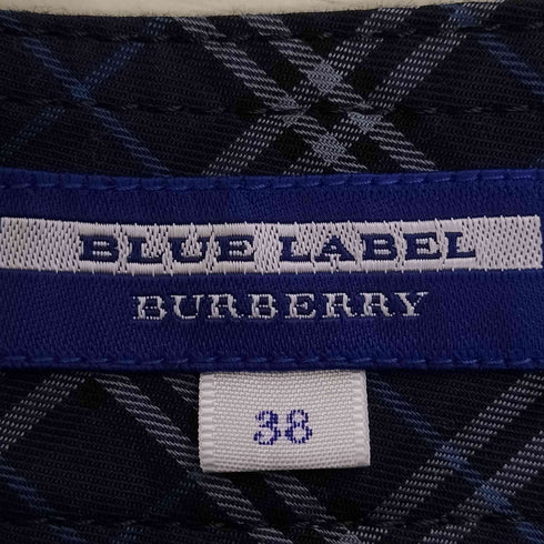 バーバリーブルーレーベル BURBERRY BLUE LABEL サイドバックル タックウールショーツ レディース EUR:38