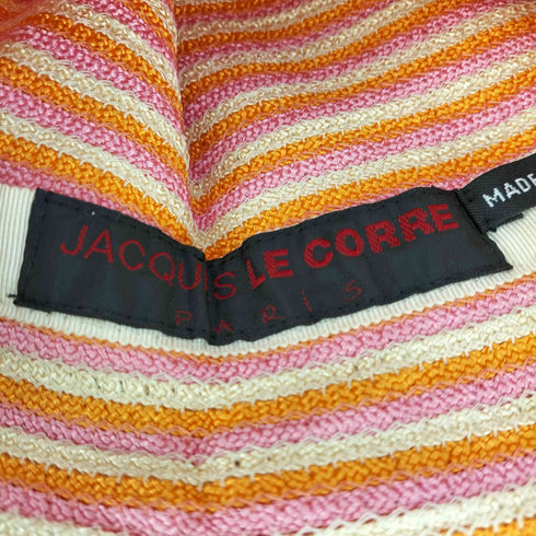ジャックルコー JACQUES LE CORRE フランス製 ボーダー ワイヤー チューリップハット レディース
