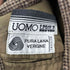 UOMO LEBOLE チェック柄 ステンカラーコート メンズ