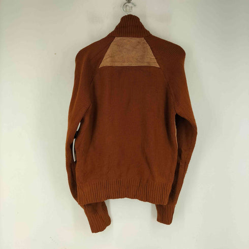 CHRISTOPHER RAND 80S スエード切り替え ニットジャケット メンズ import:L