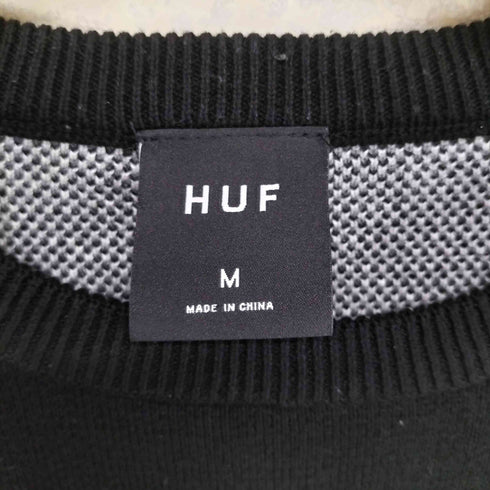 ハフ HUF 25AW X ISAAC HAYES BLACK MOSES KNIT SWEATER メンズ import:M