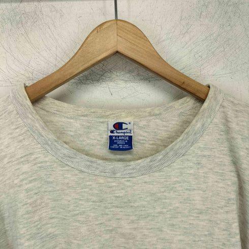 チャンピオン Champion 90-00S 青刺繍タグ後期 フロントロゴクルーネックTシャツ メンズ import:XL
