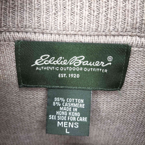 エディーバウアー Eddie Bauer ラインデザイン ハーフジップ ニット セーター メンズ JPN:L