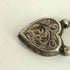 Antique Victorian Silver Heart Padlok Clasp Pendant メンズ