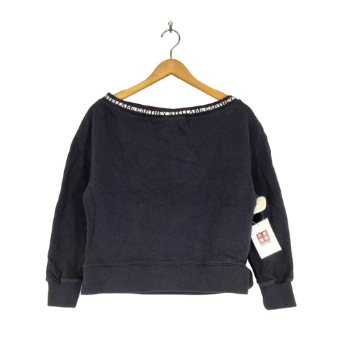 ステラマッカートニー STELLA McCARTNEY ネックロゴスウェットシャツ オフショル レディース 38