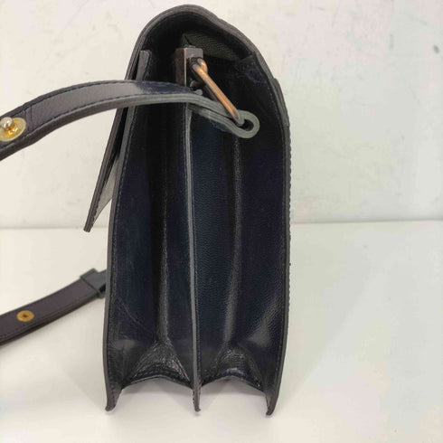 イヴサンローラン Yves Saint Laurent OLD リザード型押し ワンショルダーバッグ レディース