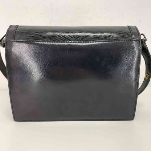 イヴサンローラン Yves Saint Laurent OLD リザード型押し ワンショルダーバッグ レディース