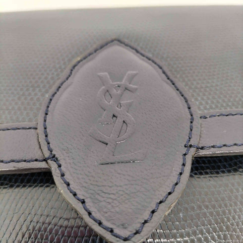 イヴサンローラン Yves Saint Laurent OLD リザード型押し ワンショルダーバッグ レディース